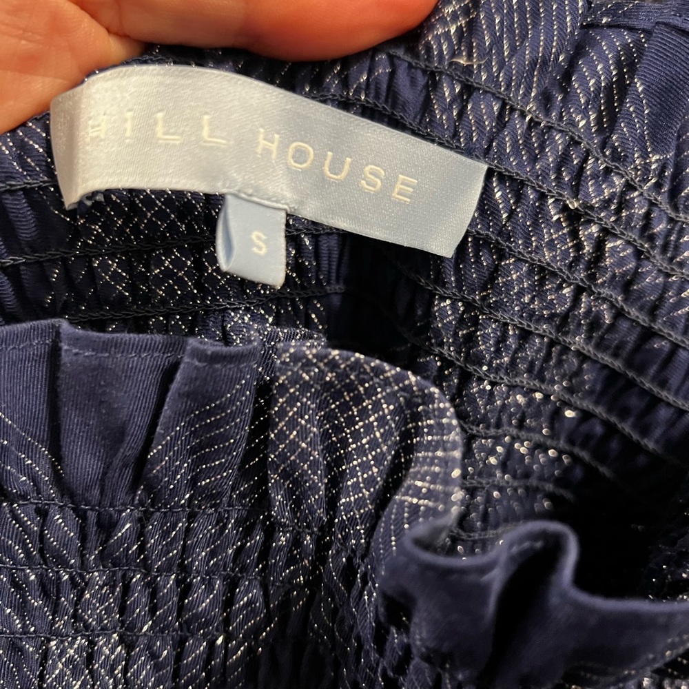 Hill House Navy Plaid Long Sleeve Dress - Picture 2 of 4
